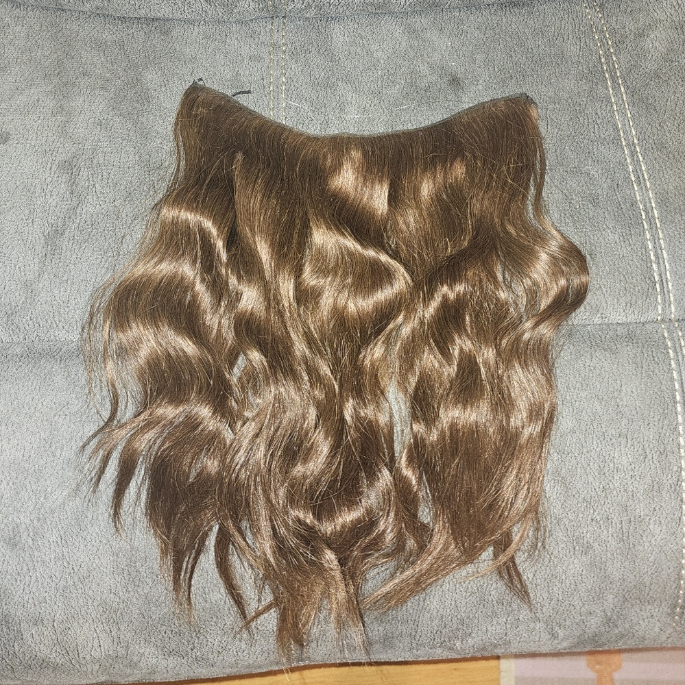 Human Hair Brown Halo Hair Extension